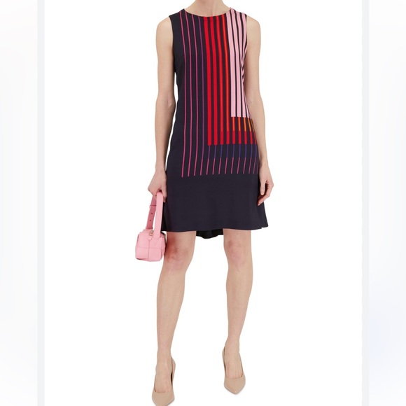Akris Punto Dresses & Skirts - Akris Punto Striped Sleeveless Dress Size US 10 Maximalist Bold Preppy Career